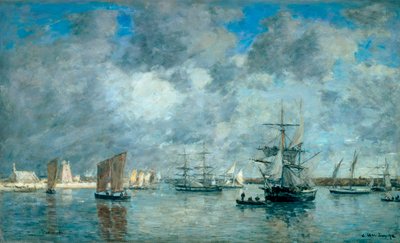 Přístav Camaret-sur-Mer (Camaret-sur-Mer). Obraz Eugena Boudina (1824-1898) od Eugene Louis Boudin