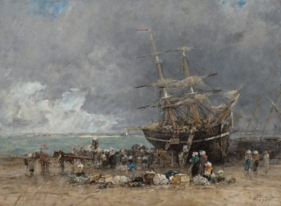 Návrat Terre-Neuviera od Eugene Louis Boudin