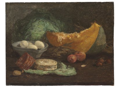Zátiší s vejci a dýní, c.1853-56 od Eugene Louis Boudin
