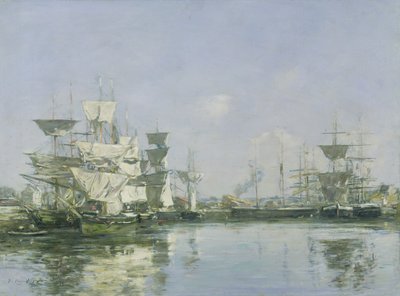 Povodí v Deauville, c.1880-85 od Eugene Louis Boudin