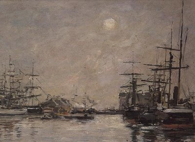 Povodí Barre, Le Havre od Eugene Louis Boudin