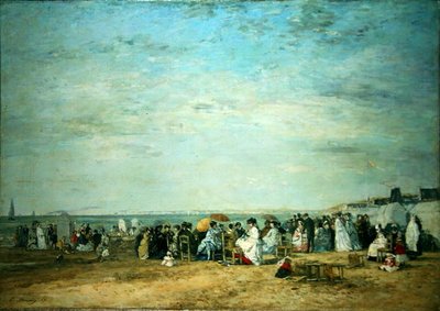 Pláž od Eugene Louis Boudin