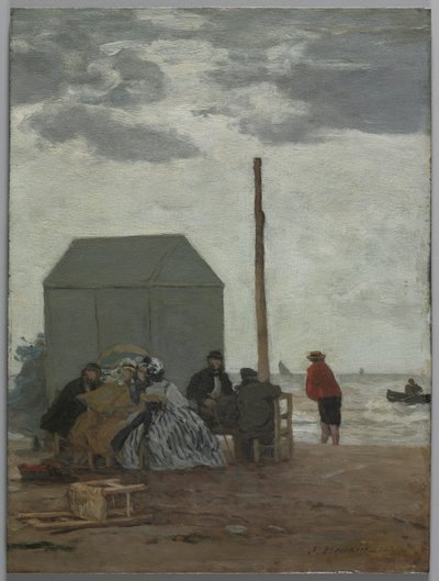 Pláž v Deauville, 1864. od Eugene Louis Boudin