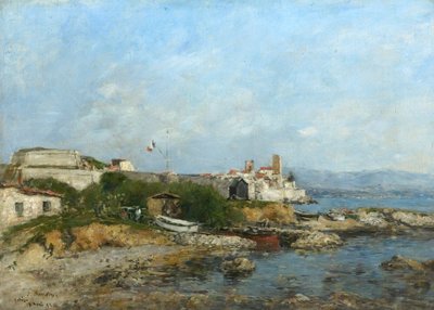 Opevnění v Antibes, Francie, 1893 od Eugene Louis Boudin