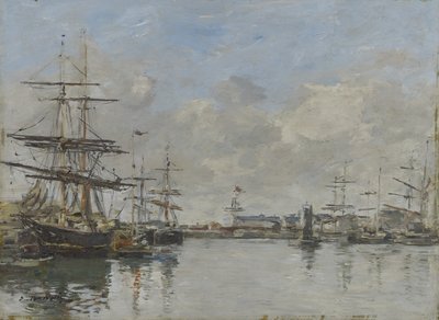 Přístav Le Havre, c.1885-90 od Eugene Louis Boudin