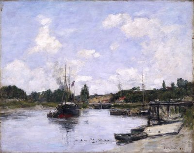 Přístav, Saint-Valéry-sur-Somme, 1892 od Eugene Louis Boudin