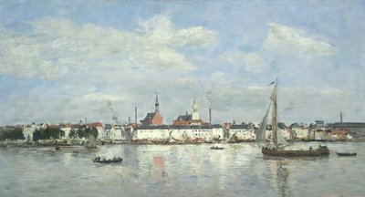 Nábřeží v Antverpách od Eugene Louis Boudin