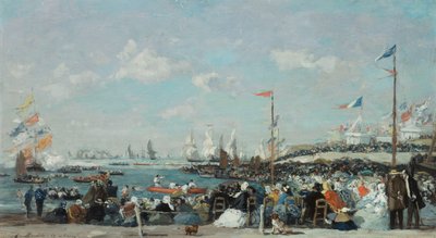 Regata v Le Havru, 1869 od Eugene Louis Boudin