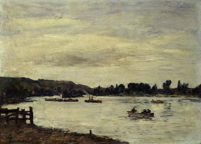 Seina u Rouenu od Eugene Louis Boudin