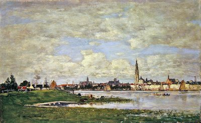 Tete-de-Flandres v Antverpách od Eugene Louis Boudin
