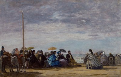 Pláž, 1864 od Eugene Louis Boudin