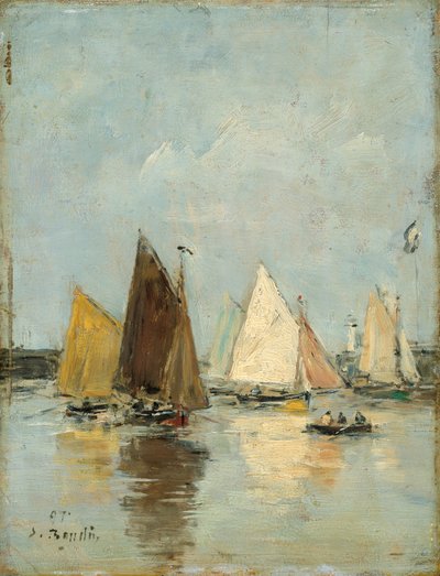Návrat lodí od Eugene Louis Boudin