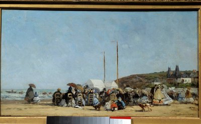 Pláž Trouville od Eugene Louis Boudin