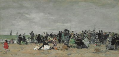 Trouville Beach, 1874 od Eugene Louis Boudin