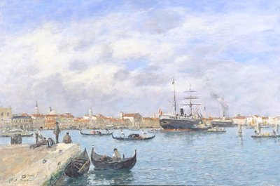 Pohled na Benátky, 1895 od Eugene Louis Boudin