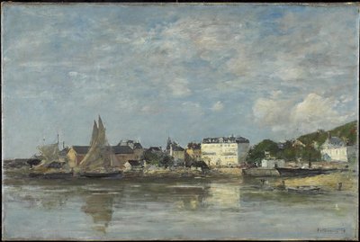 Pohled na přístav v Trouville, 1878 od Eugene Louis Boudin