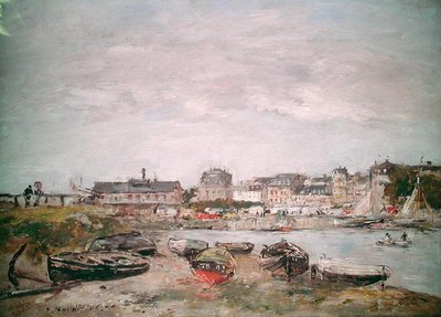 Pohled na přístav, Trouville od Eugene Louis Boudin