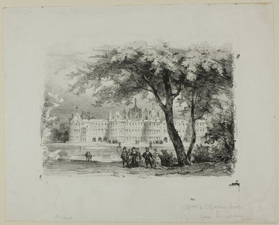 Zámek Chambord od Eugene Louis Lami