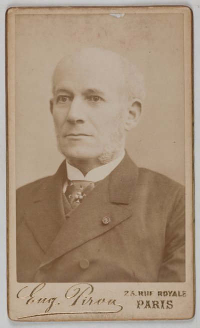 Porträt von Constant-Louis-Jean-Benjamin Jaurès (1823-1889), (Admiral, Diplomat, Politiker) od Eugene Pirou