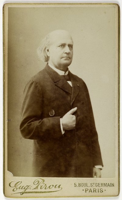 Porträt von Leconte de Lisle, (Charles Marie Leconte, genannt), (1818-1894), (Dichter) od Eugene Pirou