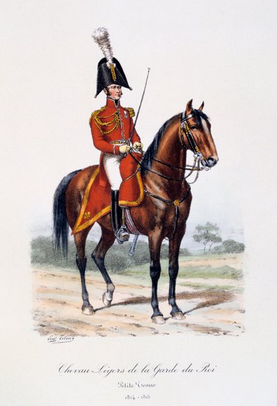 Lehcí koně královské gardy, malá uniforma, 1814-15 od Eugene Titeux