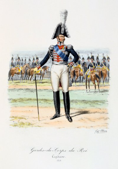 Královi osobní strážci, kapitán, 1814 od Eugene Titeux