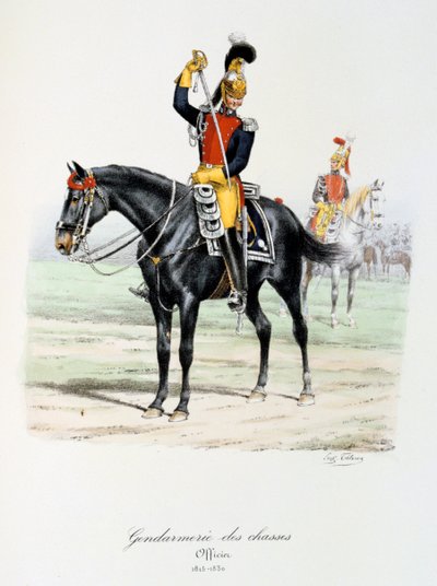Gendarmerie des Chasses, 1815-30 od Eugene Titeux