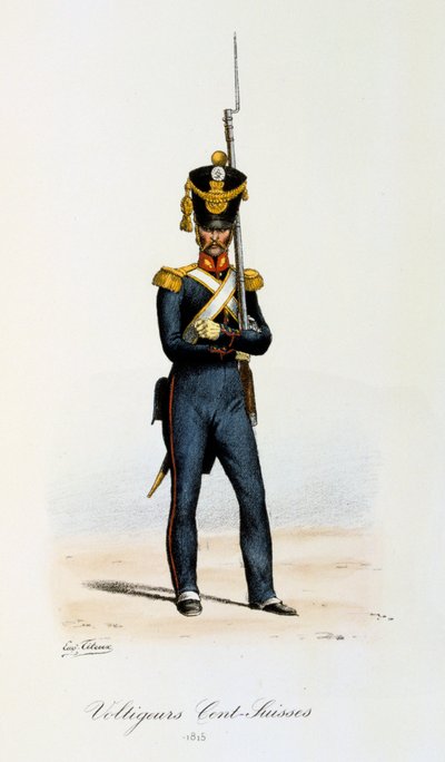 Voltigeurs, Cents-Suisses, 1815 od Eugene Titeux