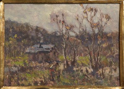 Farma (olej a tempera na papíře) od Eugenio Gignous