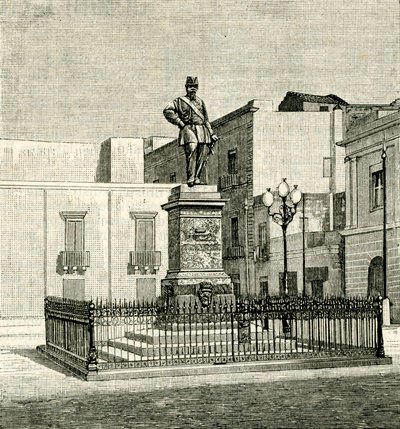 Památník Vittoria Emanuela II (1820-1878), Eugenio Maccagnani (1852-1930), Lecce, Apulie, Itálie od Eugenio Maccagnani