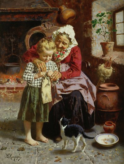 Její první lekce od Eugenio Zampighi