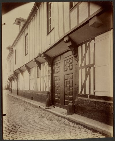 Beauvais, dům, 27 Rue Pantaléon. od Eugène Atget