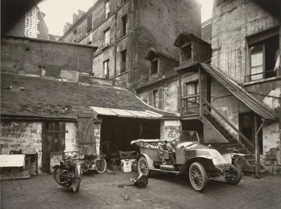 Nádvoří, rue de Valence od Eugène Atget