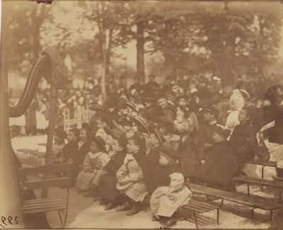 Guignol, Jardin du Luxembourg od Eugène Atget