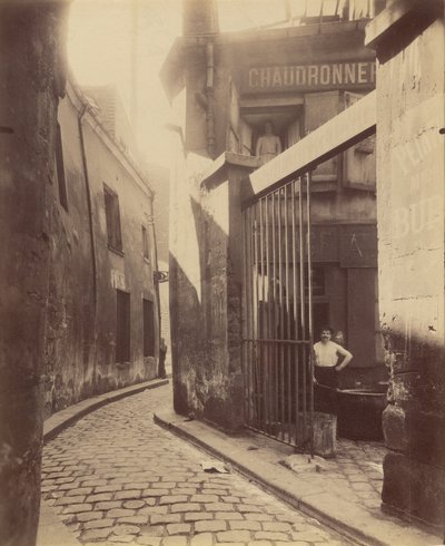 Kovoobráběcí obchod, pasáž de la Réunion od Eugène Atget