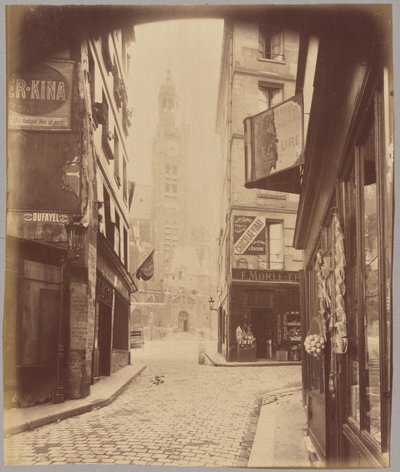 Saint-Étienne-du-Mont, rue de la Montagne Sainte-Geneviève od Eugène Atget