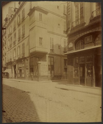 Věžička v ulici Saint Paul.  Údajně zde sídlil Botal, lékař Jindřicha III. od Eugène Atget