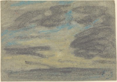 Mraky nad mořem od Eugène Boudin