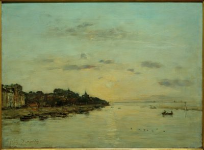 ústí řeky Somme od Eugene Louis Boudin