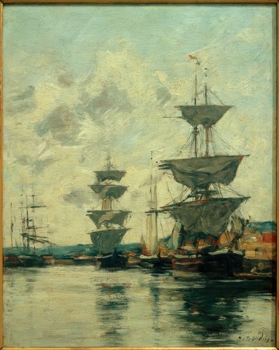Povodí přístavu Deauville od Eugene Louis Boudin