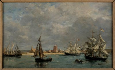 Přístav Camaret od Eugene Louis Boudin