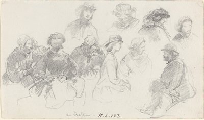 Cestující na palubě od Eugène Boudin