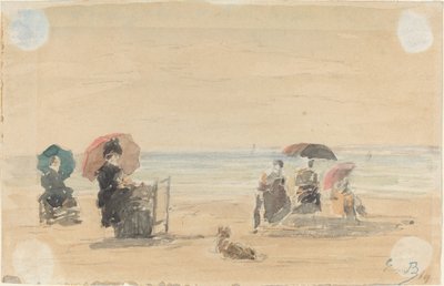 Sluneční clony, Trouville od Eugène Boudin