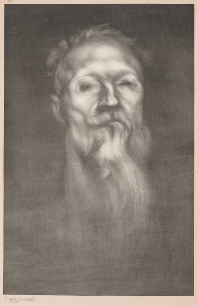 Auguste Rodin. od Eugène Carrière
