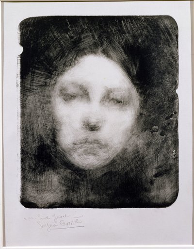 Hlava mladé dívky, 1890 od Eugène Carrière