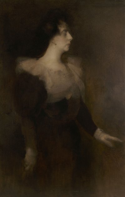 Portrét Pauline Ménard-Dorian 1870-1941, c. 1890. od Eugène Carrière