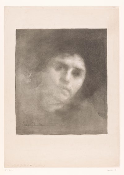 Portrét Madame Carriere Paní Eugene Carriere od Eugène Carrière