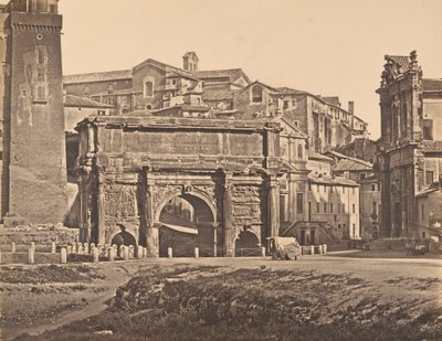 Oblouk Septimia Severa, 1848-52. od Eugène Constant