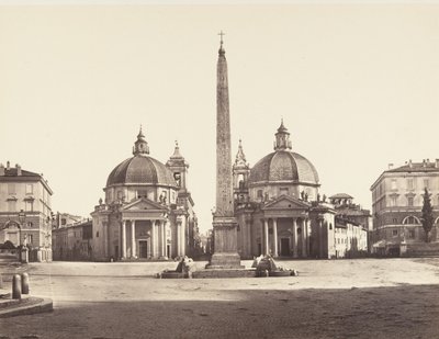 Piazza del Popolo, 1848-52. od Eugène Constant