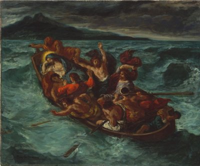 Kristus spící během bouře od Eugène Delacroix